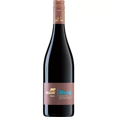 2018 mutig merlot trocken familienweingut braun 2dd - Die Welt der Weine