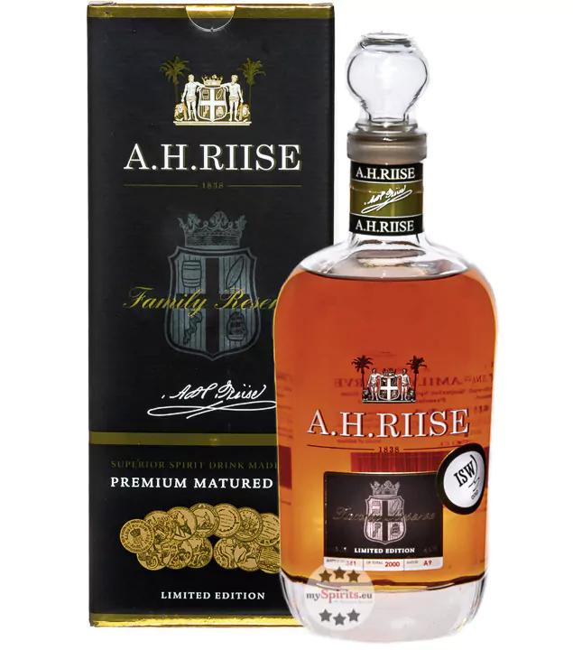 a h riise family reserve solera 1838 spirit drink 07 liter 3 - Die Welt der Weine