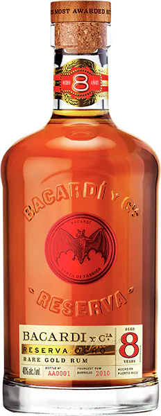 bacardi reserva 8 y 40 vol 07 l - Die Welt der Weine