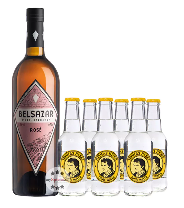 belsazar rose vermouth 14 5 vol plus 6 th tonic water - Die Welt der Weine