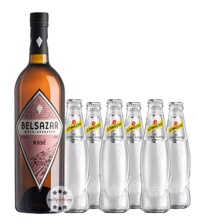 belsazar rose vermouth 14 5 vol prozent 6 x dry tonic water - Die Welt der Weine