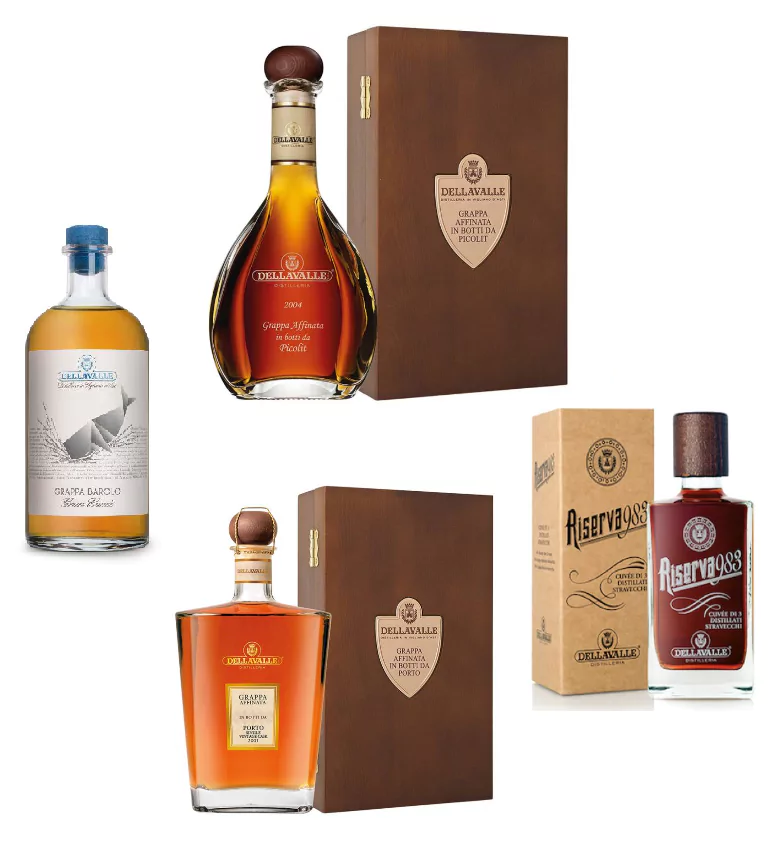 dellavalle grappa set 4334 10 del - Die Welt der Weine