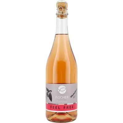 feel free rose secco alkoholfrei weingut fischer d88 - Die Welt der Weine