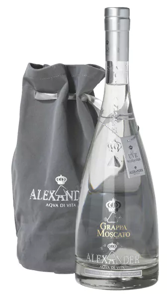 grappa alexander di moscato 38 vol 07 l - Die Welt der Weine