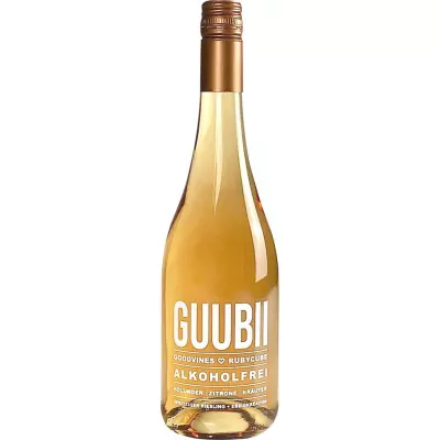 guubii alkoholfreier prickelnder aperitif riesling meets rotwein kraeuter essig lieblich goodvines c77 - Die Welt der Weine