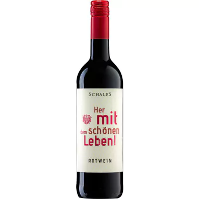 her mit dem schoenen leben rotwein cuvee feinherb weingut schales 5dd - Die Welt der Weine