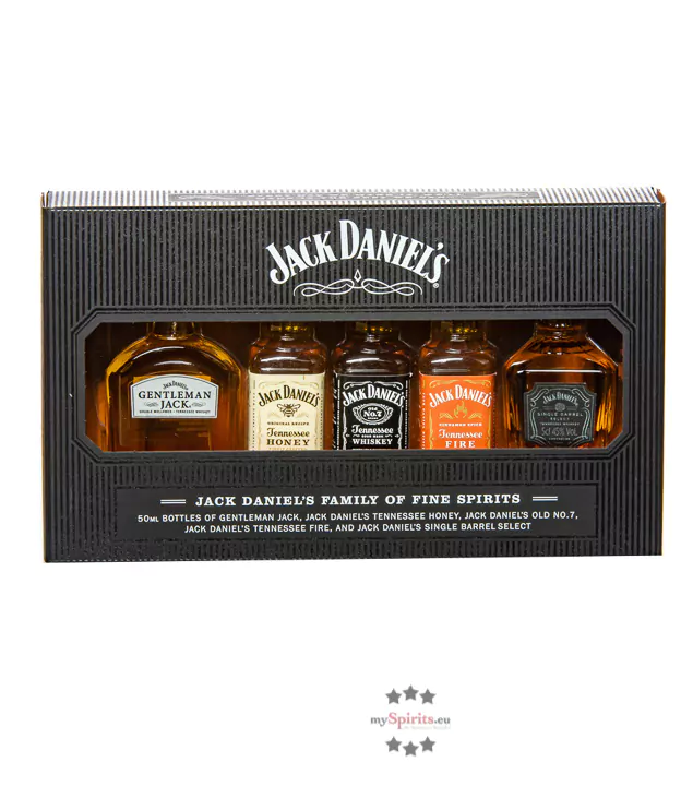 jack daniels family of fine spirits whiskey tasting set 2 1 - Die Welt der Weine