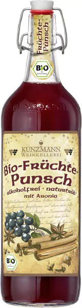 kunzmann fruechtepunsch alkoholfrei bio vegan 1 l - Die Welt der Weine
