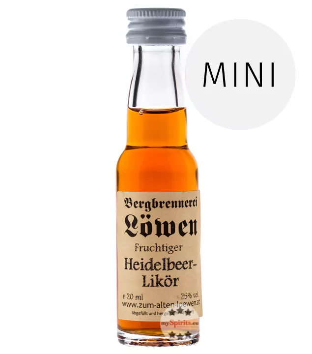 loewen fruchtiger heidelbeer likoer mini - Die Welt der Weine