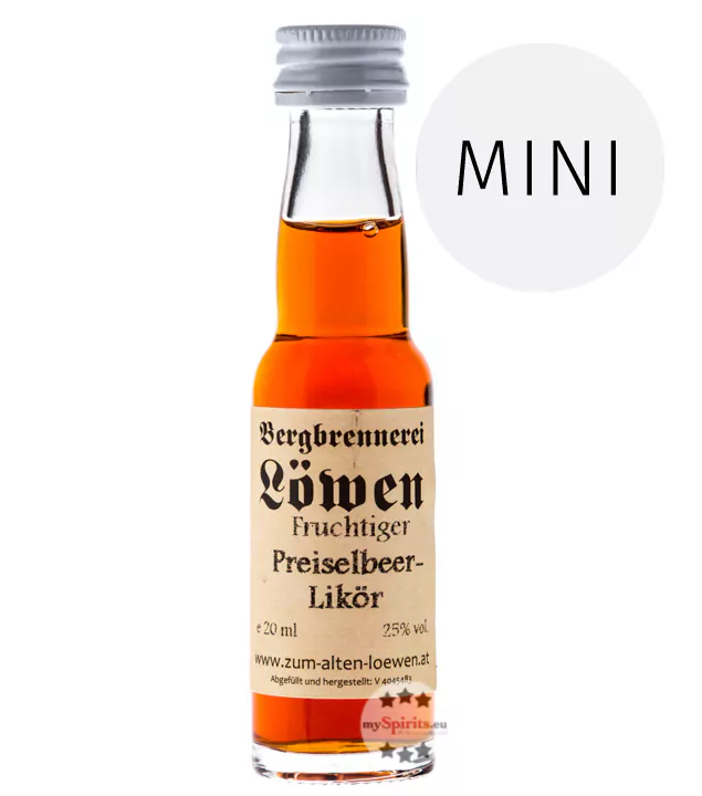 loewen fruchtiger preiselbeer likoer mini - Die Welt der Weine