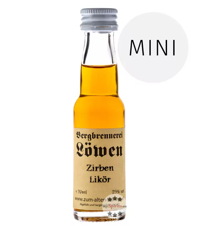 loewen zirben likoer mini 1 - Die Welt der Weine