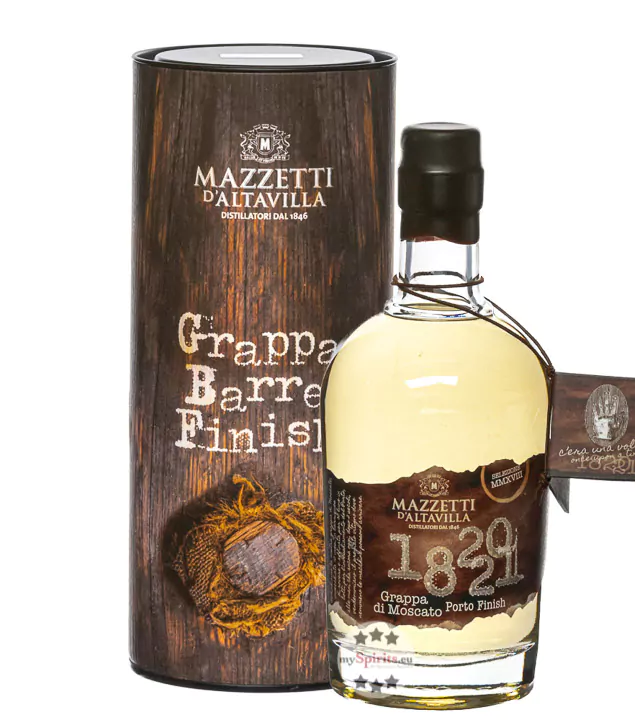 mazzetti 1820 1821 grappa moscato 0 5 liter 3 - Die Welt der Weine