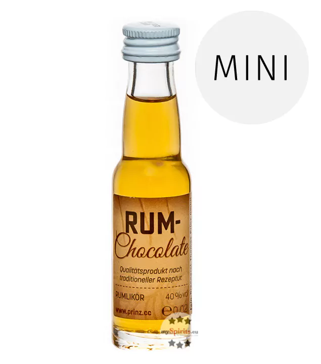 prinz rum chocolate likoer mit inlaenderrum mini 2 cl - Die Welt der Weine