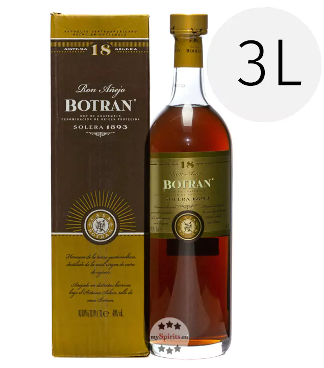 ron botran 18 jahre solera 1893 rum 3 liter 5 - Die Welt der Weine