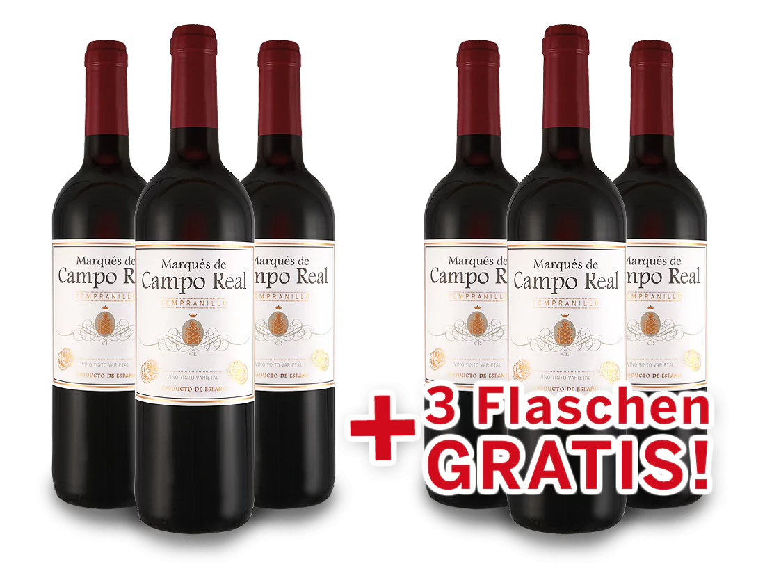 008829 Vorteilspaket Tempranillo Marques de Campo Real l - Die Welt der Weine