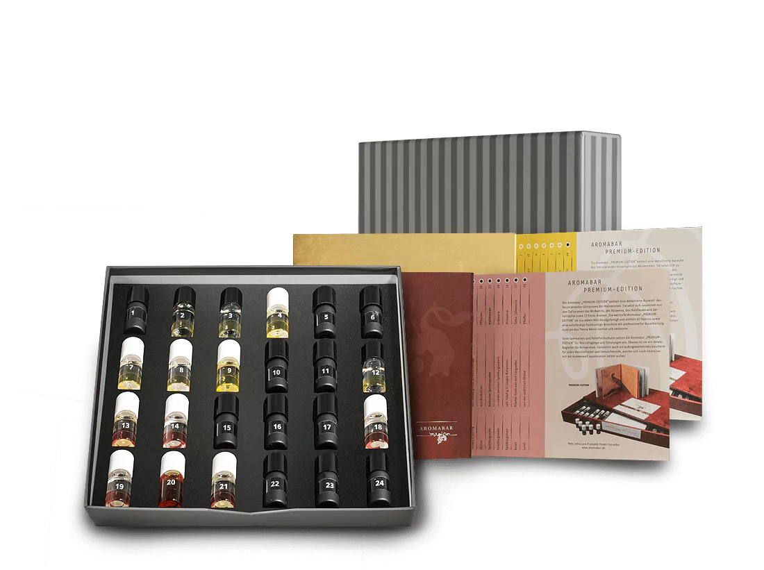 009967 Aromabar Sensoric Boxx Professional Rotwein und Weissweinset 2 l - Die Welt der Weine