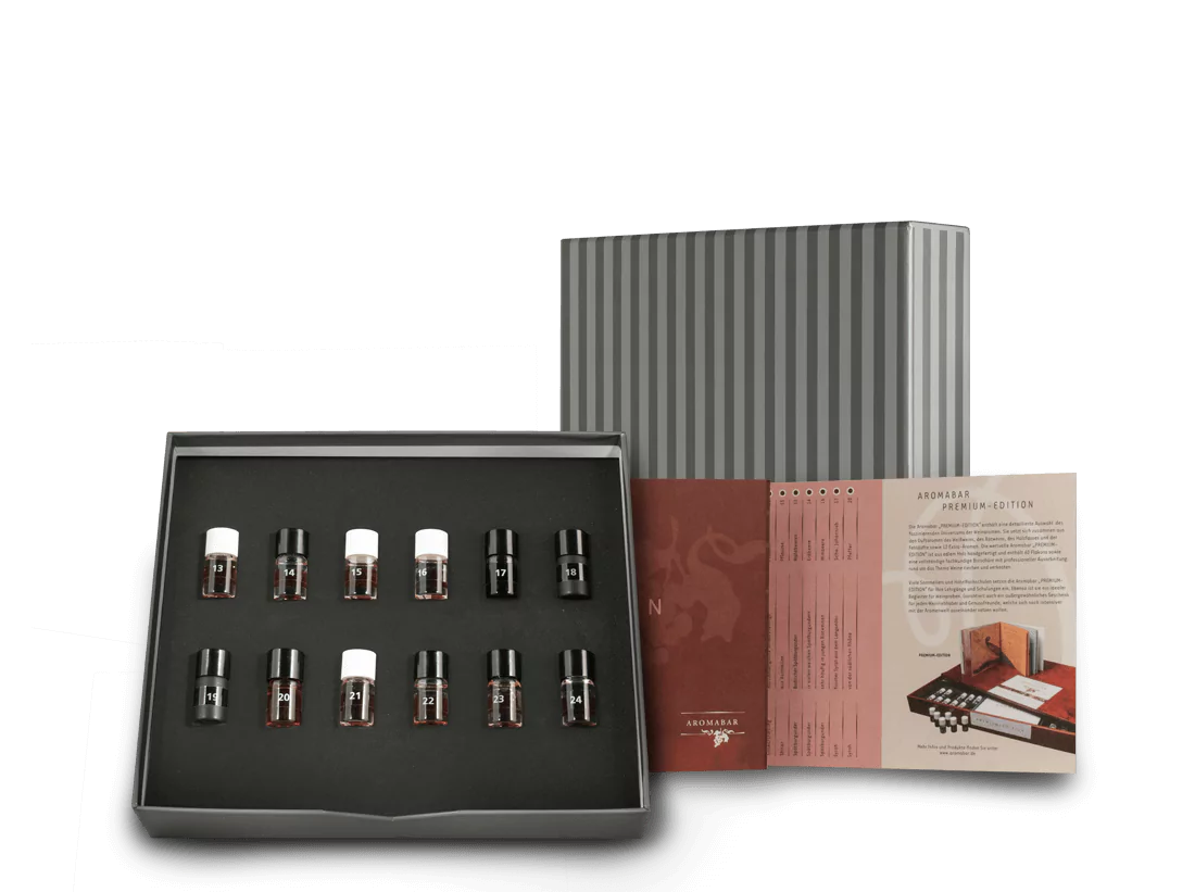 009969 Aromabar Sensoric Boxx Rotwein Duefte 2 l - Die Welt der Weine