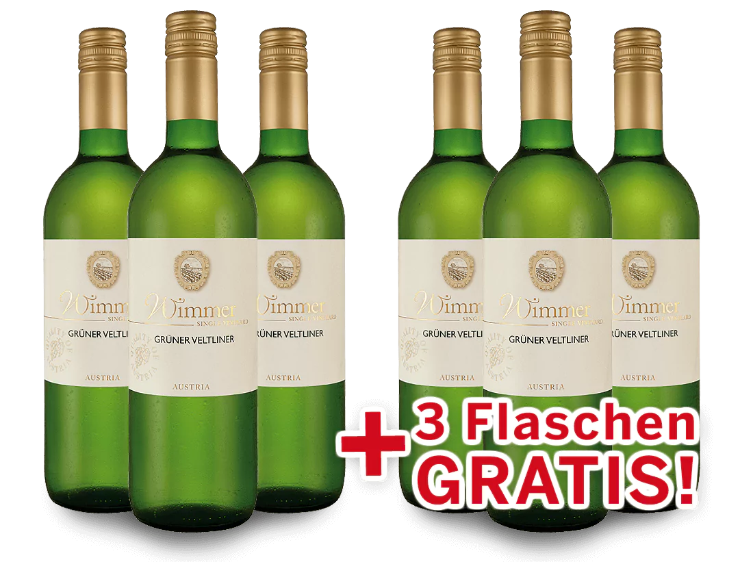 013711 Vorteilspaket 6f3 Weingut Wimmer Gruener Veltliner l - Die Welt der Weine