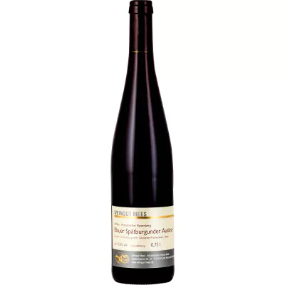 2018 spaetburgunder rotwein auslese edelsuess weingut mees a83 - Die Welt der Weine