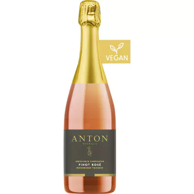 2019 pinot rose sekt b a trocken weingut anton 790 - Die Welt der Weine