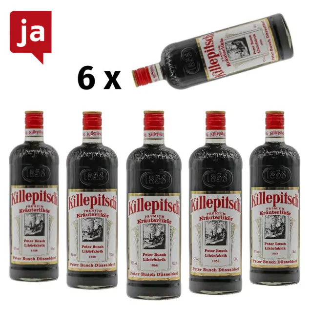 6 flaschen killepitsch kraeuterlikoer 1 liter 11484 - Die Welt der Weine