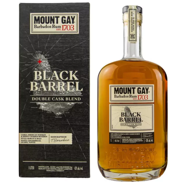 6350299 mount gay black barrel rum 1 liter 13213 - Die Welt der Weine
