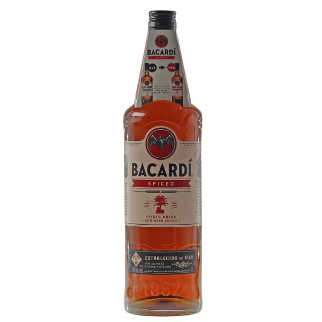 6350376 bacardi spiced 1 liter 12438 - Die Welt der Weine