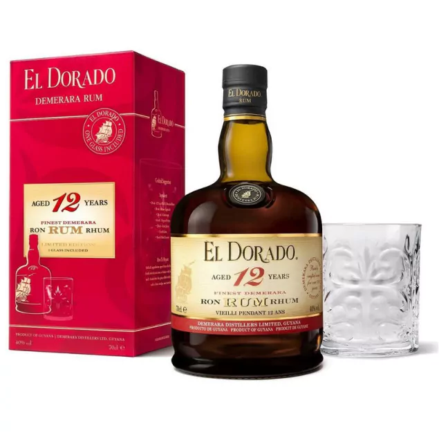 6350390 el dorado 12 jahre rum geschenkset mit tumbler 12954 - Die Welt der Weine