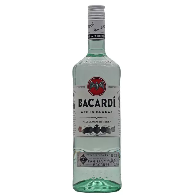 63550 bacardi carta blanca rum weiss 1 L 5927 - Die Welt der Weine