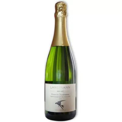 baden pinot chardonnay brut bio weingut landmann bf9 - Die Welt der Weine