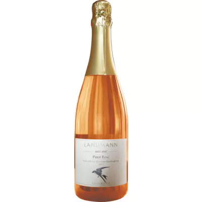 baden pinot rose sekt brut bio weingut landmann 1dd - Die Welt der Weine