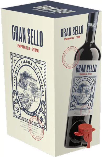 bodega gran sello rotwein trocken bag in box 3 l - Die Welt der Weine