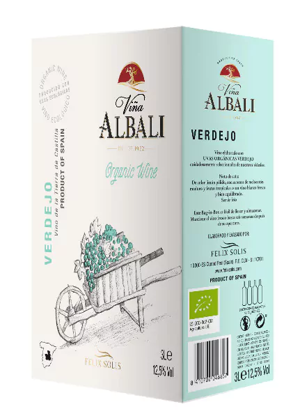 felix solis vina albali verdejo bio weisswein trocken bag in box 3 l - Die Welt der Weine