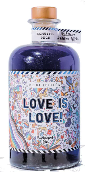 flaschenpost love is love gin 410 vol 05 l - Die Welt der Weine