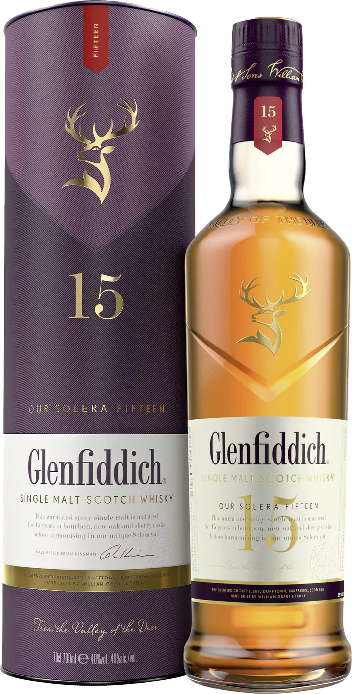 glenfiddich 15 jahre unique solera reserve single malt 07 ltr - Die Welt der Weine