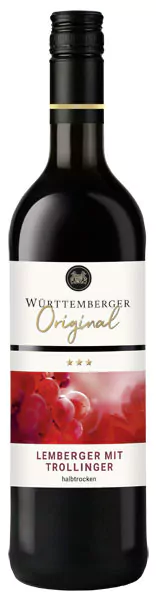 wuerttemberger lemberger mit trollinger rotwein halbtrocken 075 l - Die Welt der Weine