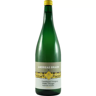 2022 dettelbacher honigberg mueller thurgau kabinett trocken 1 0 l weingut andreas braun 2b6 - Die Welt der Weine