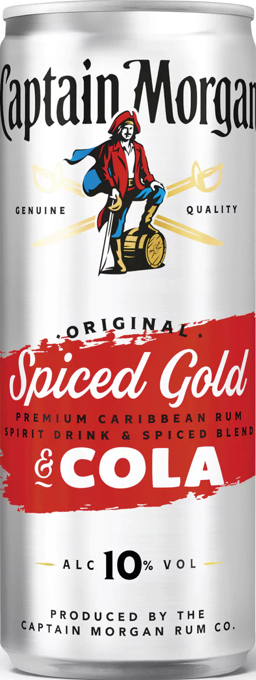 captain morgan original spiced goldampampcola 10 025l dpg - Die Welt der Weine