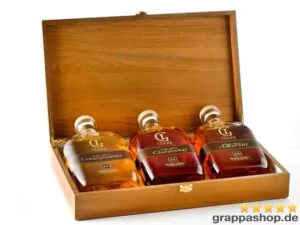 marzadro grappa confezione le giare in holzkiste 3 x 0 2 l 10 marz79 1280x1280 - Die Welt der Weine