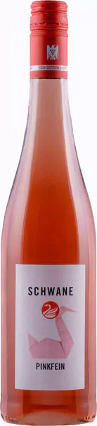 schwane pinkfein fuenf freunde vegan rosewein halbtrocken 075 l - Die Welt der Weine