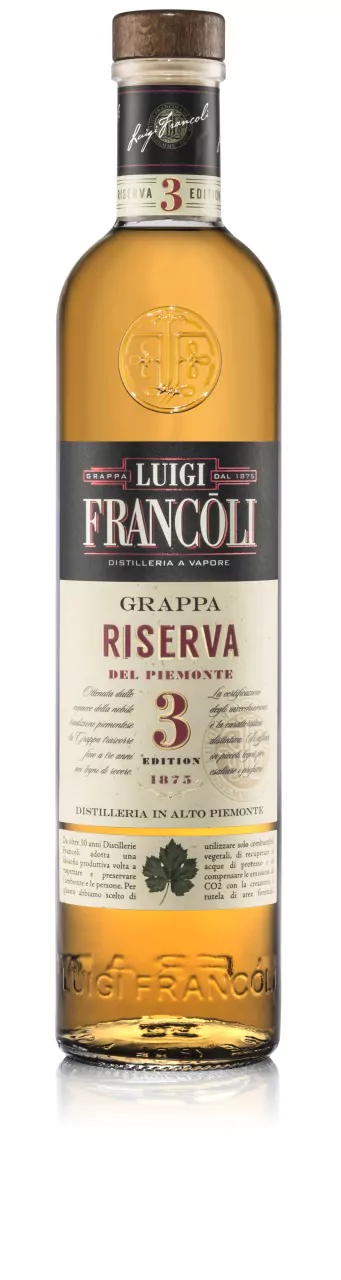 francoli grappa riserva 3 anni 0 7 l 1487 10 - Die Welt der Weine