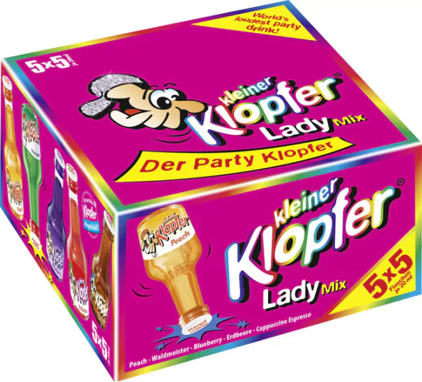 kleiner klopfer lady mix 17 vol 5x5x20ml - Die Welt der Weine