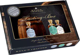 kyle s crafted tasting box rum whiskey brandy 3 x 004 l - Die Welt der Weine