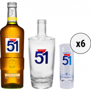 pastis 51 karaffe 6 glaser tubes - Die Welt der Weine