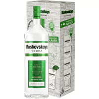 Moskovskaya Premium Vodka 3l Doppelmagnumflasche 4 Glaeser GRATIS in Geschenkverpackung - Die Welt der Weine