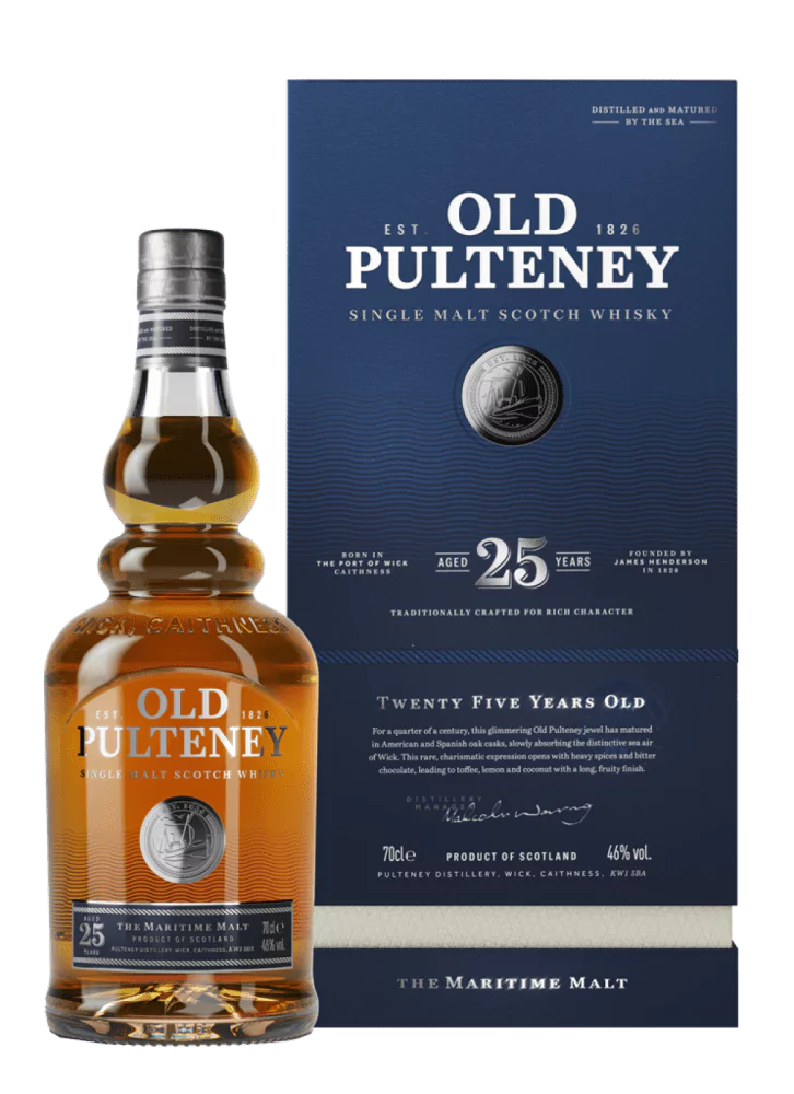 Old Pulteney 25 Years Old Single Malt Scotch Whisky - Die Welt der Weine