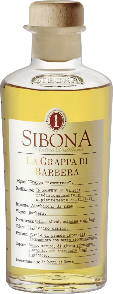 Sibona Grappa di Barbera 05l - Die Welt der Weine