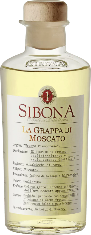 Sibona Grappa di Moscato - Die Welt der Weine