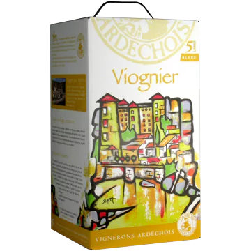 bag in box 5l weinschlauch viognier vignerons ardechois - Die Welt der Weine