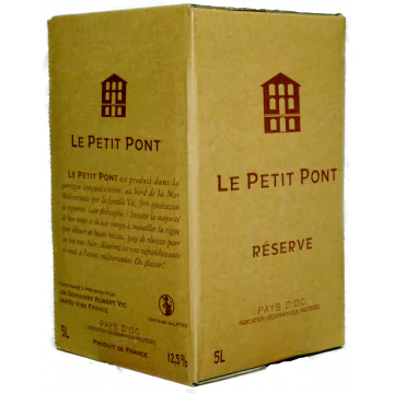 bib 5l petit pont rouge reserve 2022 domaines robert vic preignes le - Die Welt der Weine